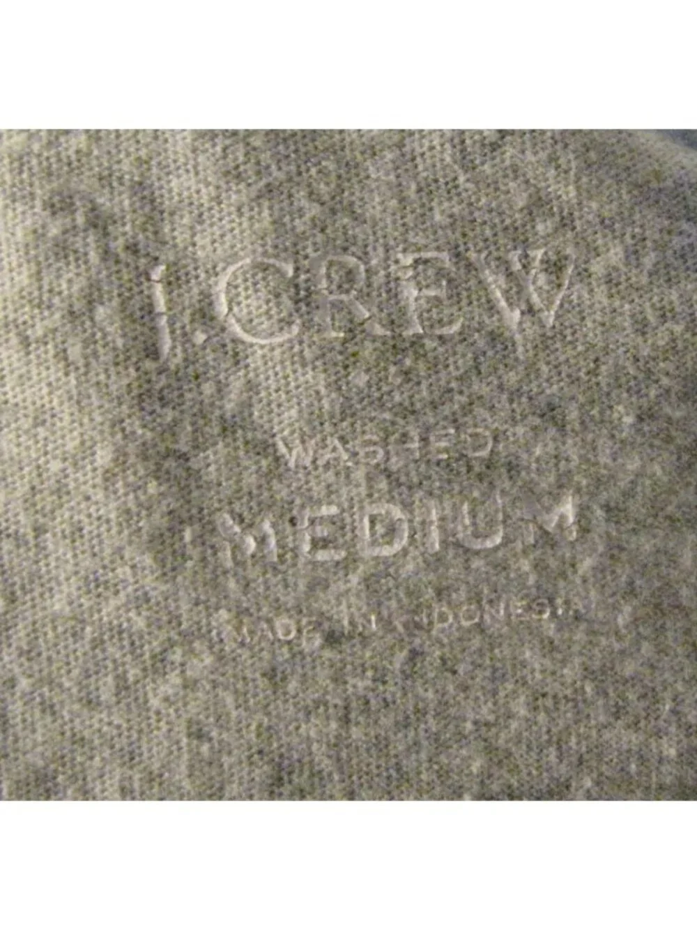 J. Crew M Heathered Gray Tee Shirt Knit Top Washed